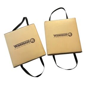 Set of Two Vintage Winnebago Buoyant Boat Seat Cushions Personal Flotation RARE